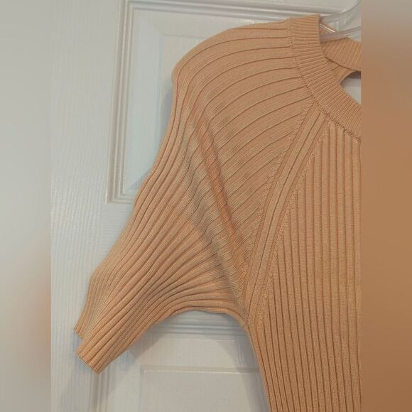 NWT House of Harlow 1960 Midi Short Sleeve Open Back Sweater Dress Sheath M Prom - Picture 7 of 7